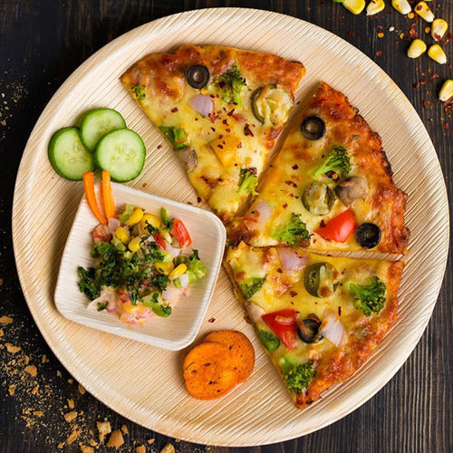 Bosnal - Palm Leaf Biodegradable Plates, 10 inch, Round